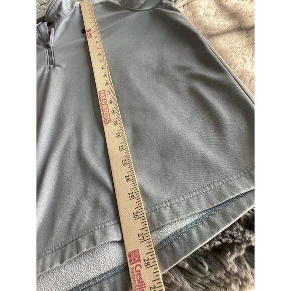 Under Armour Men's Long Sleeve Fleece Coldgear 1/2 Zip Pullover Top Gray Large - Picture 8 of 8